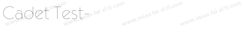 Cadet Test字体转换